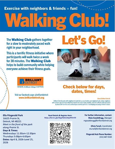 Brilliant Detroit Fitzgerald Walking Club