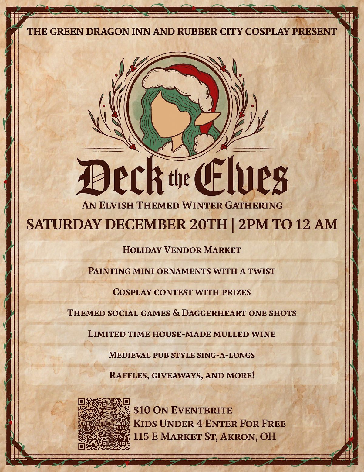 Green Dragon Inn\u2019s annual Deck The Elves