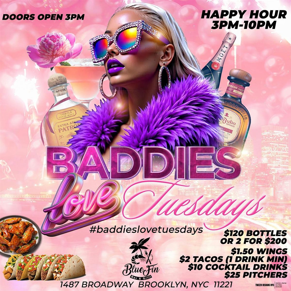 TWO DOLLAR TUESDAYZ \u2022 $1.50 WINGS \u2022 $2 TACOS \u2022 2 BOTTLES FOR $200