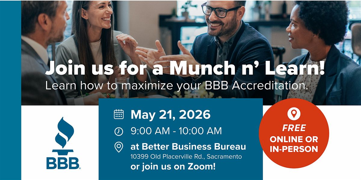 BBB Munch & Learn: Breakfast & Maximizing Your BBB Accreditation