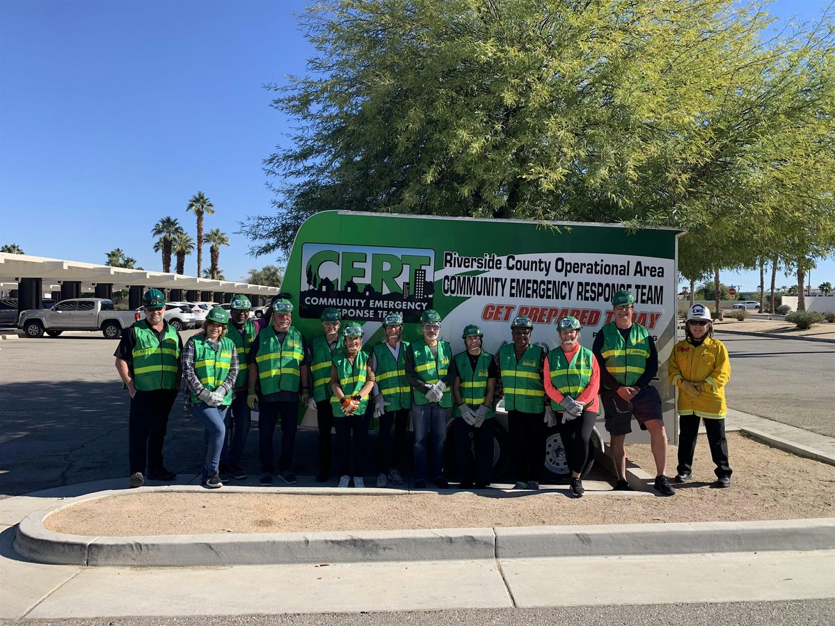 La Quinta Community Response Training (CERT)- Dec 12, 13 & 14, 2025.