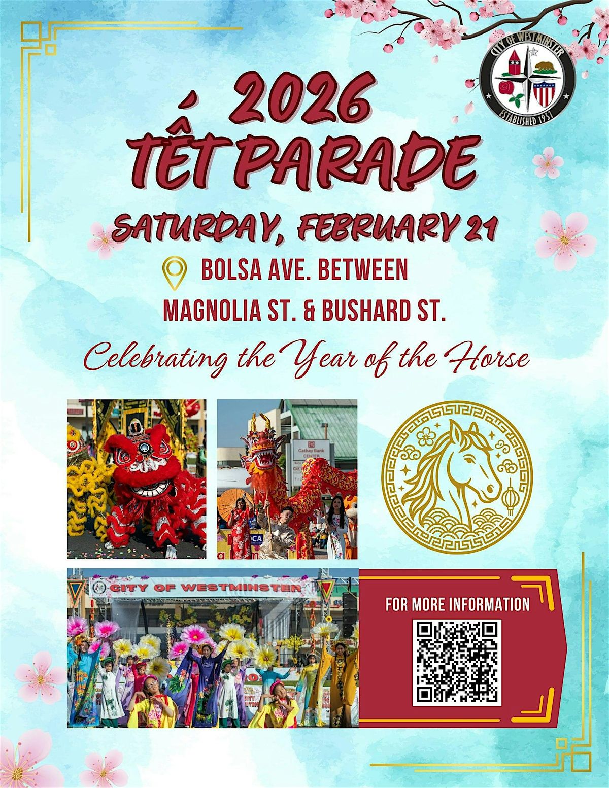 City of Westminster - 2026 T\u1ebft Parade