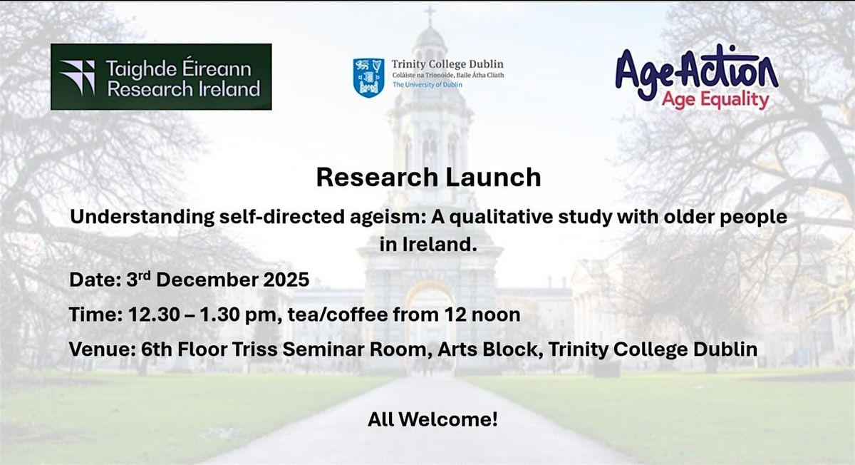 Research Launch  Understanding self-directed ageism