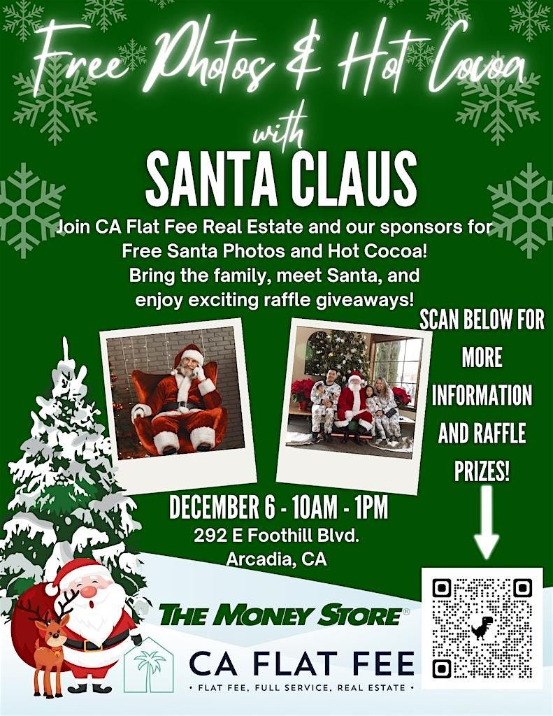 Free Photos with Santa, Hot Cocoa and RAFFLE PRIZES!!!