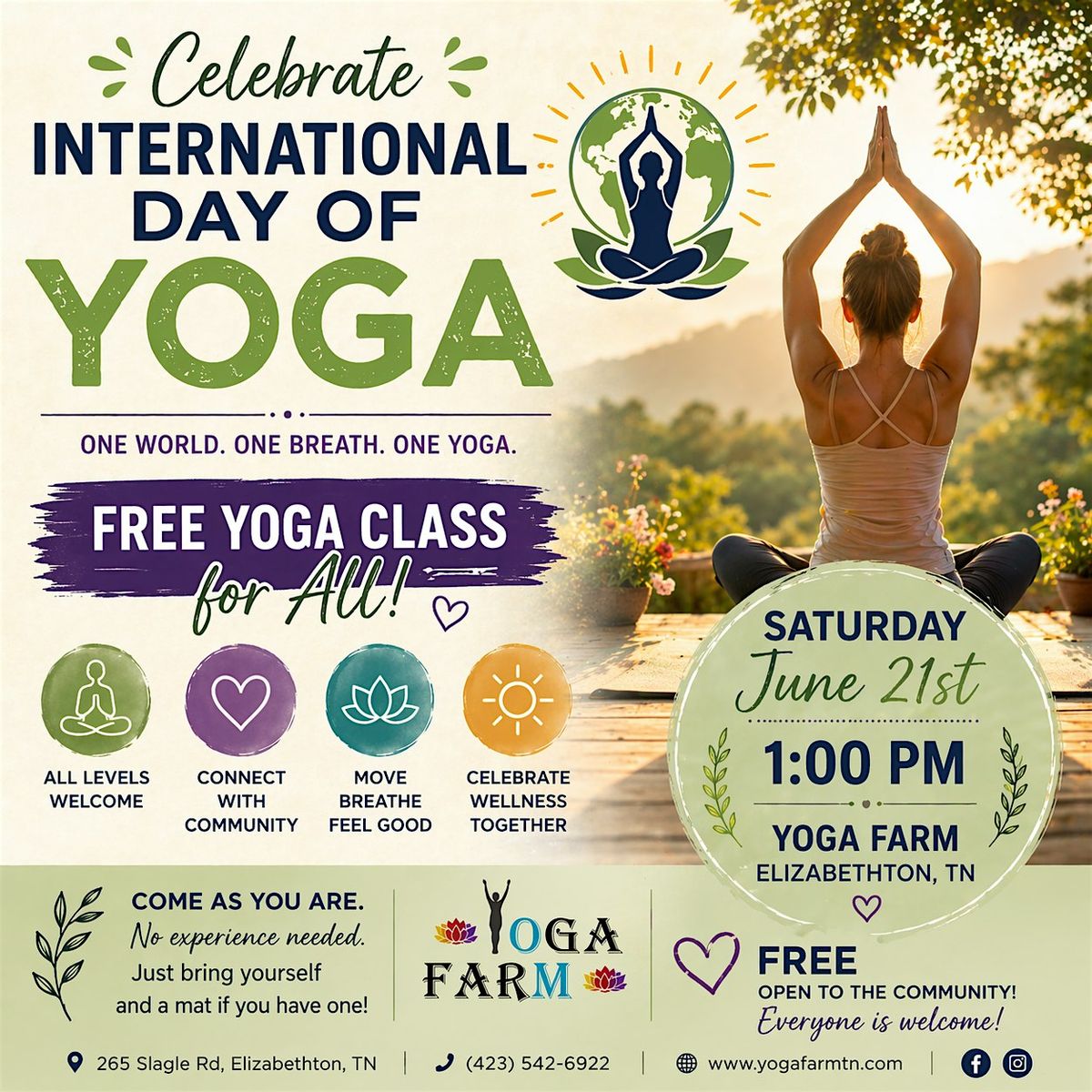 Free Yoga for International Day of Yoga