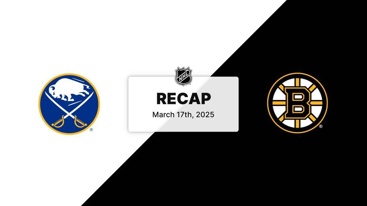 Boston Bruins at Buffalo Sabres