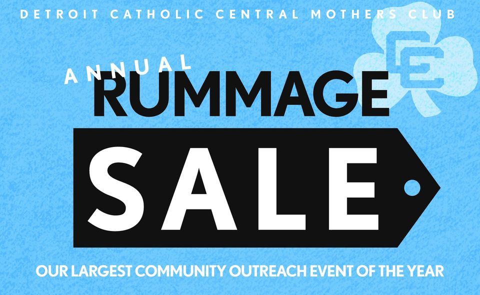 CC Rummage Sale at Detroit Catholic Central High School, Novi on 8th ...