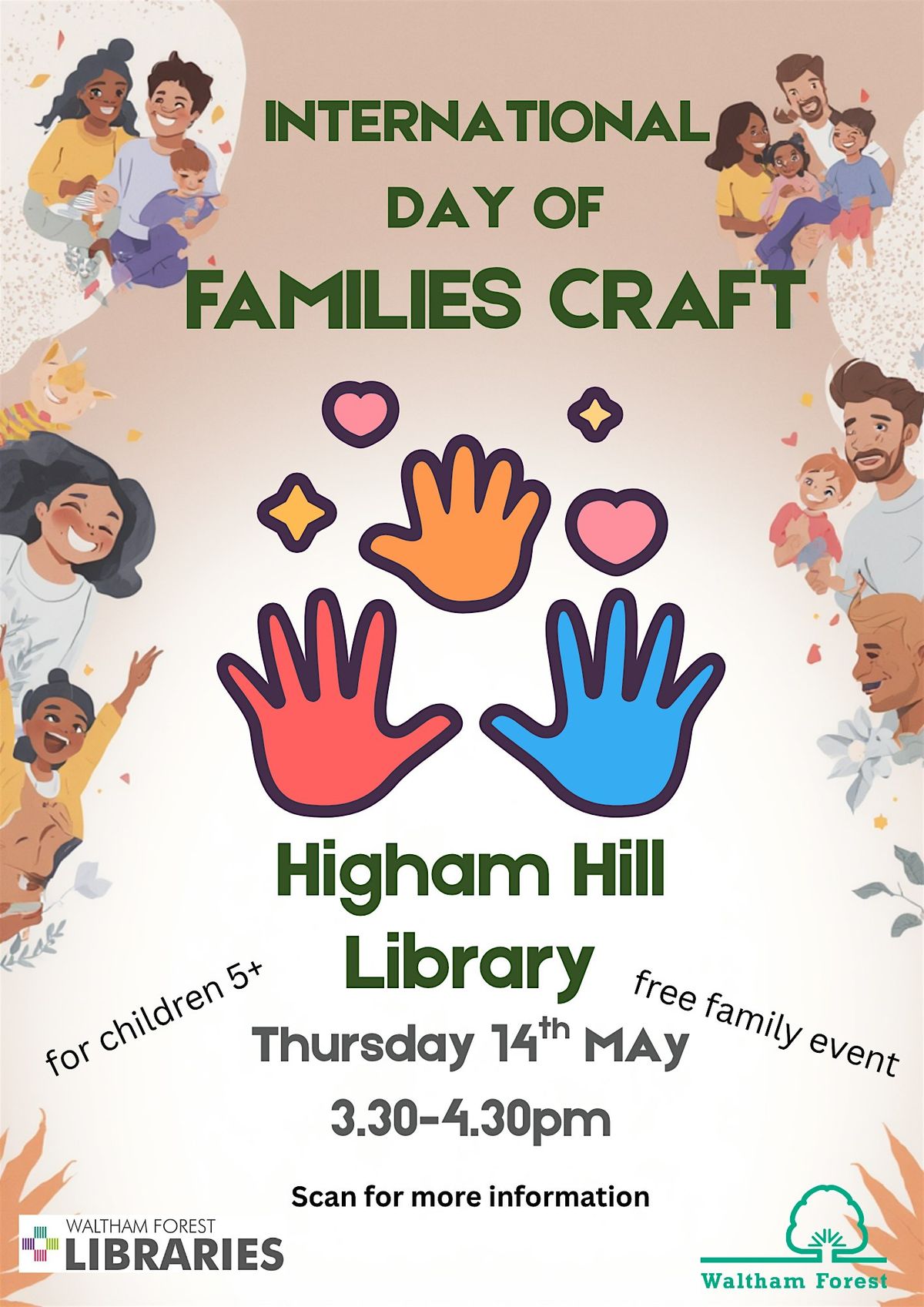 International Day of Families Craft at Lea Bridge Library