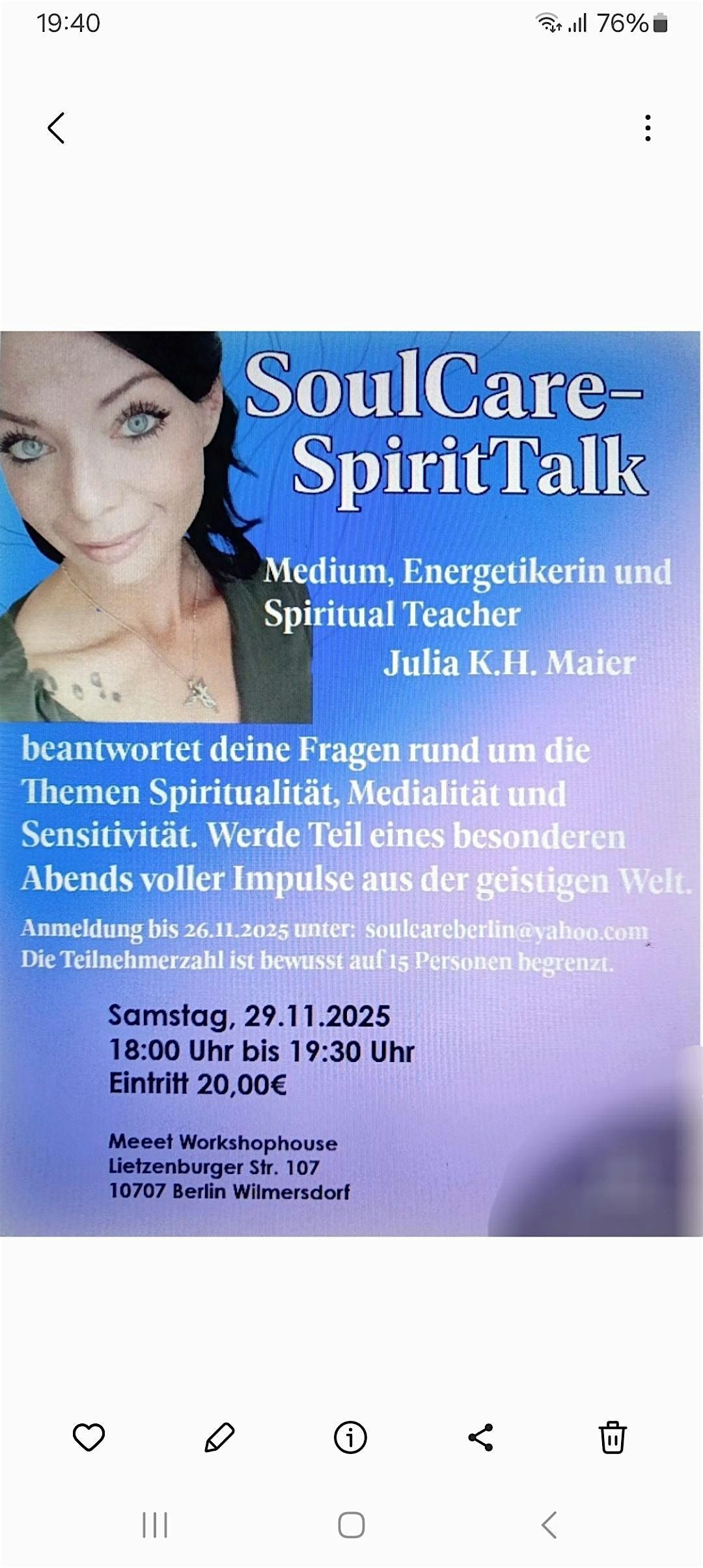 SoulCare-SpiritTalk  LIVE