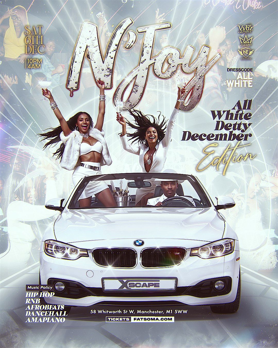 NJOY \u2013 All White Detty December Edition - HipHop\/Amapiano\/RnB\/Afrobeats