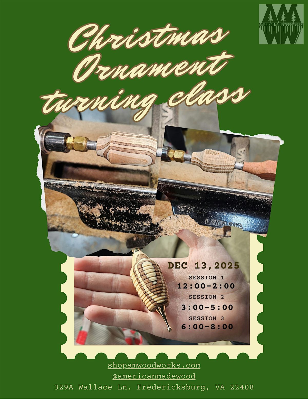 Wooden Ornament Turning Class