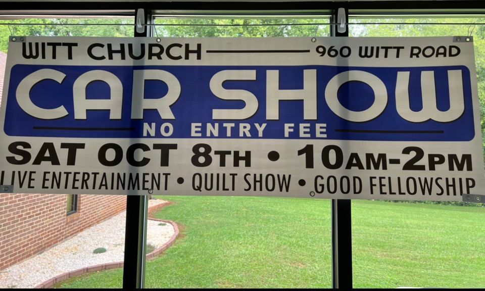 Car show and Quilt show Witt Baptist Church, Morristown, TN October