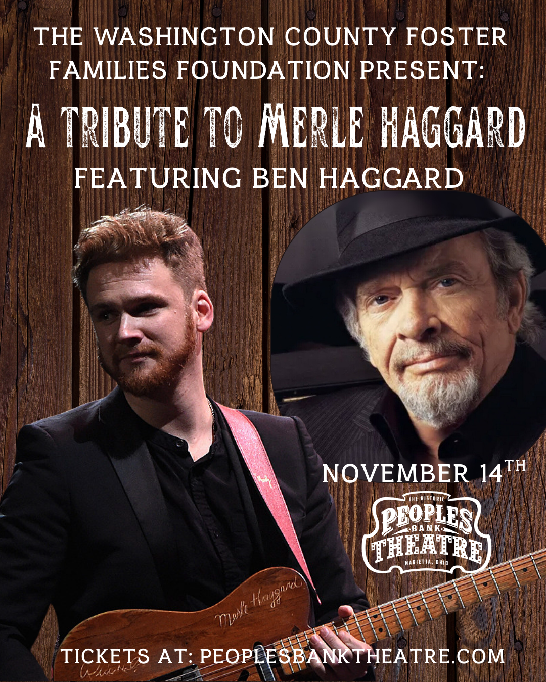 A Tribute to Merle Haggard Featuring Ben Haggard at Peoples Bank Theatre