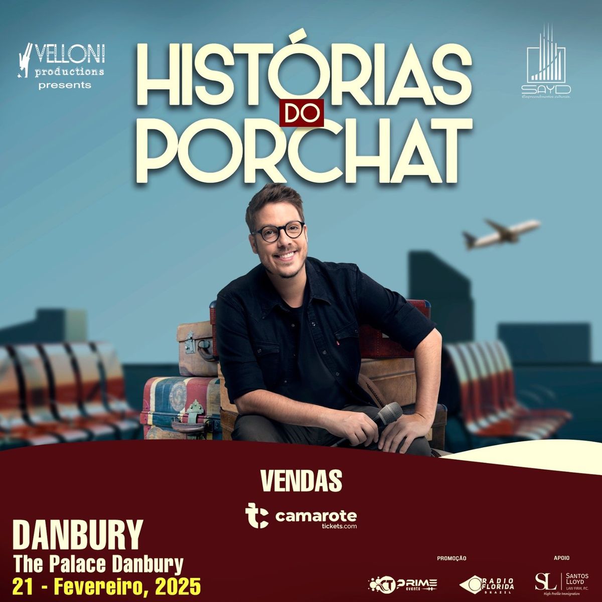 Historias Do Porchat at Lynn Memorial Auditorium