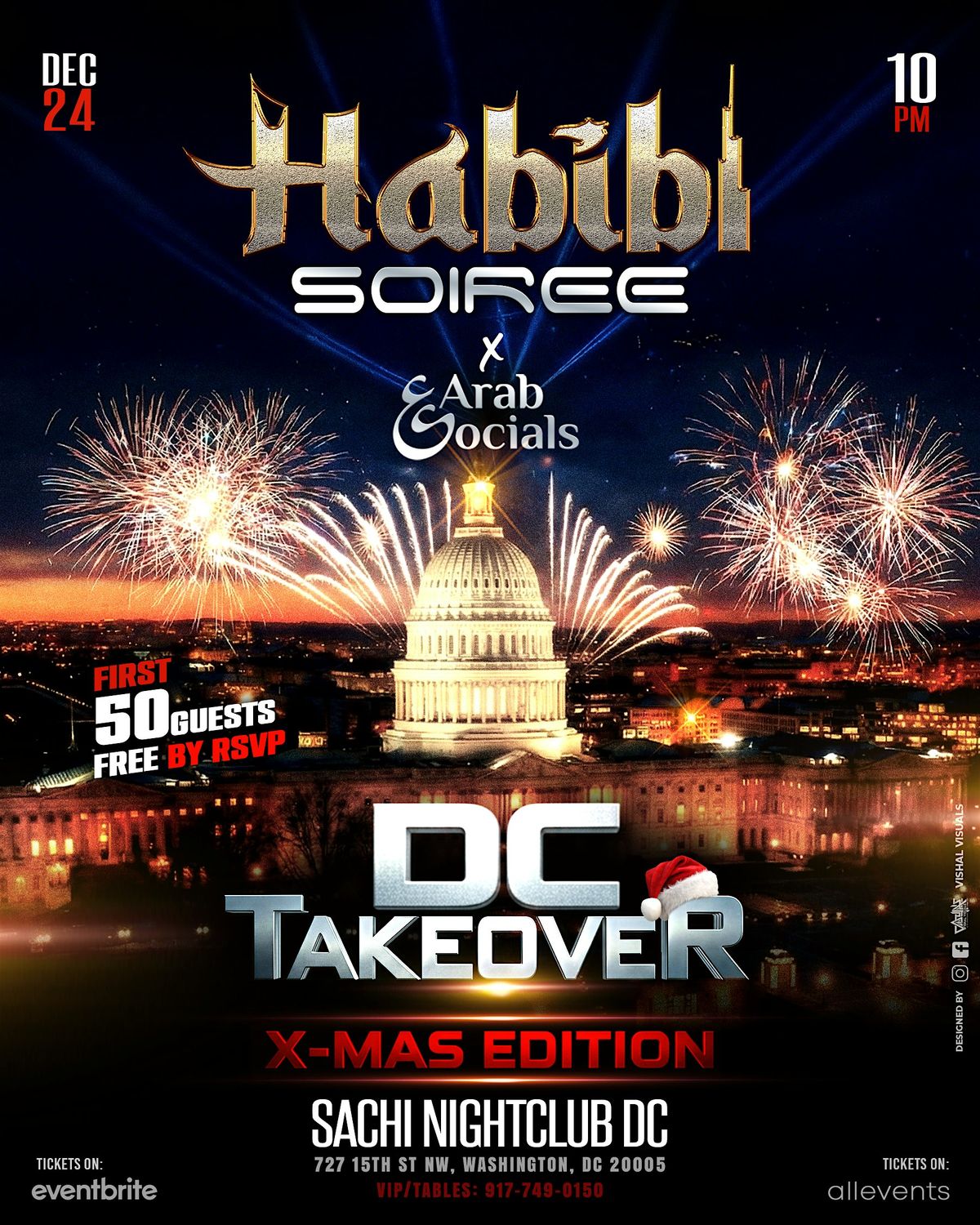 THE HABIBI SOIREE OF DC, XMAS EDITION @SACHI NIGHTCLUB