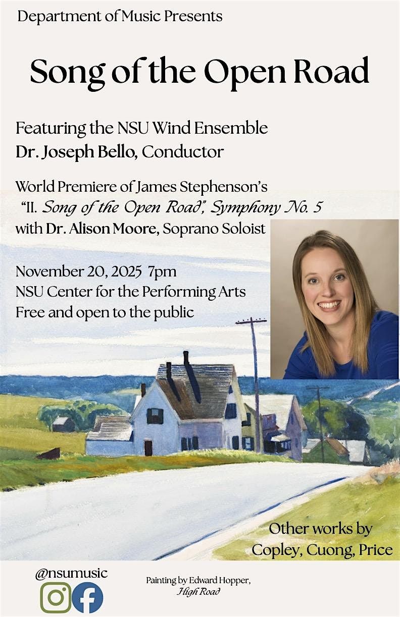 NSU Wind Ensemble: Song of the Open Road
