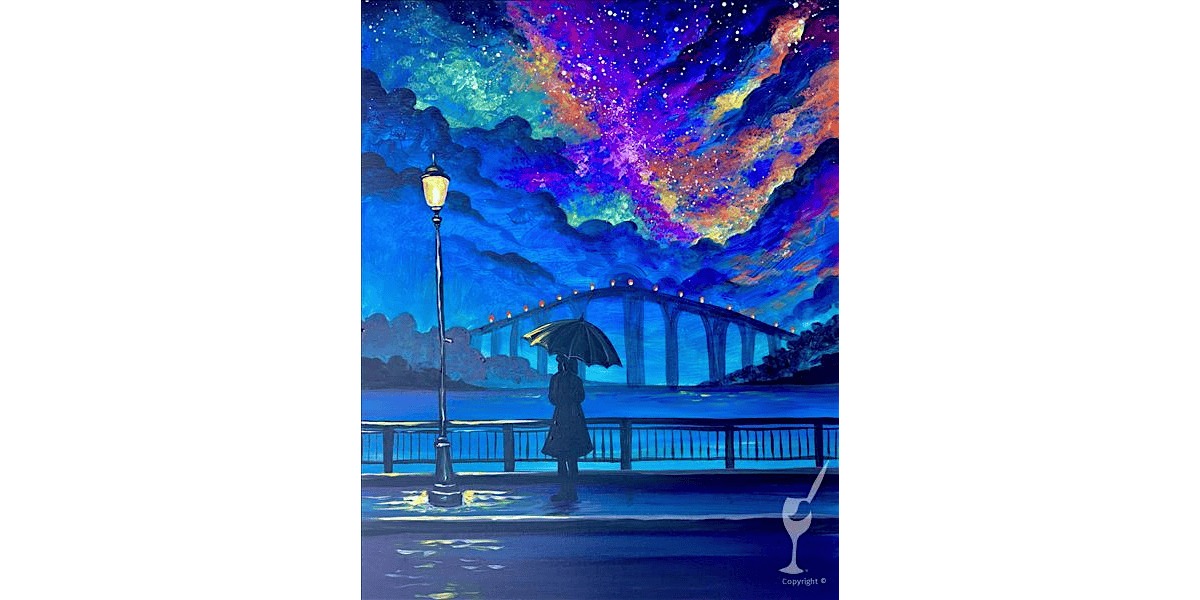 Cosmic Riverfront Scene - Paint and Sip in San Antonio | Classpop!\u2122