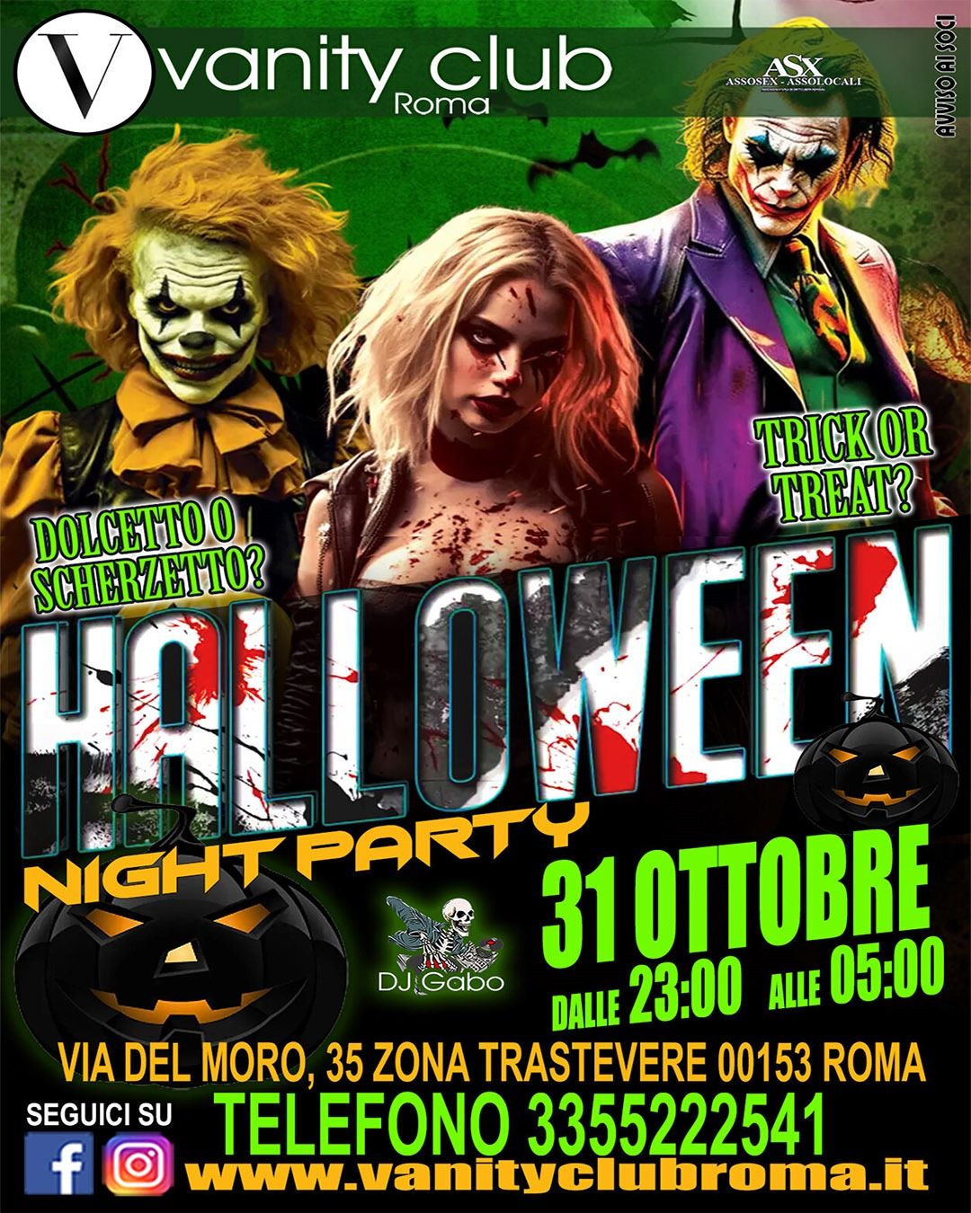 HALLOWEEN PARTY 2024 Via del moro 35, 00153 Rome, Italy October 31