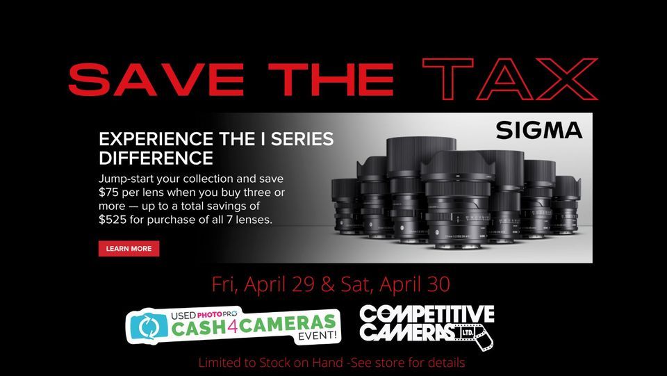 Sigma Spring Fling Competitive Cameras, Dallas, TX April 29 to April 30