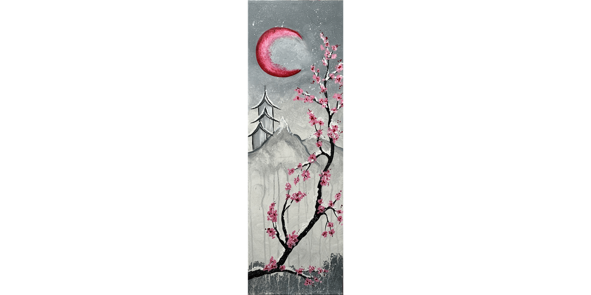 Japanese Crimson Winter - Paint and Sip in Tyler | Classpop!\u2122