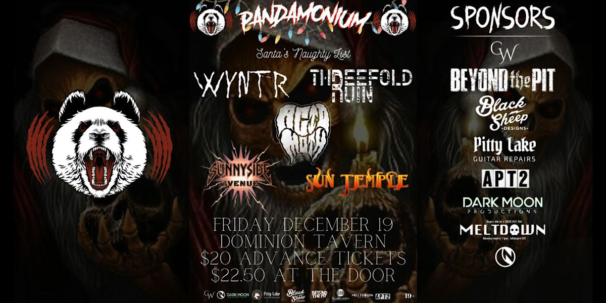 SANTA'S NAUGHTY LIST w\/ WYNTR, THREEFOLD RUIN, ACID MOTH, & MORE!