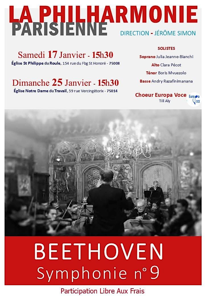 BEETHOVEN : Symphonie n\u00b09  avec l' Hymne \u00e0 la Joie