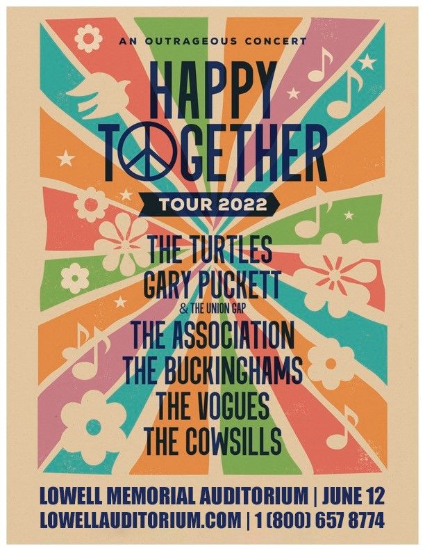 Happy Together Tour Lowell Memorial Auditorium June 12, 2022