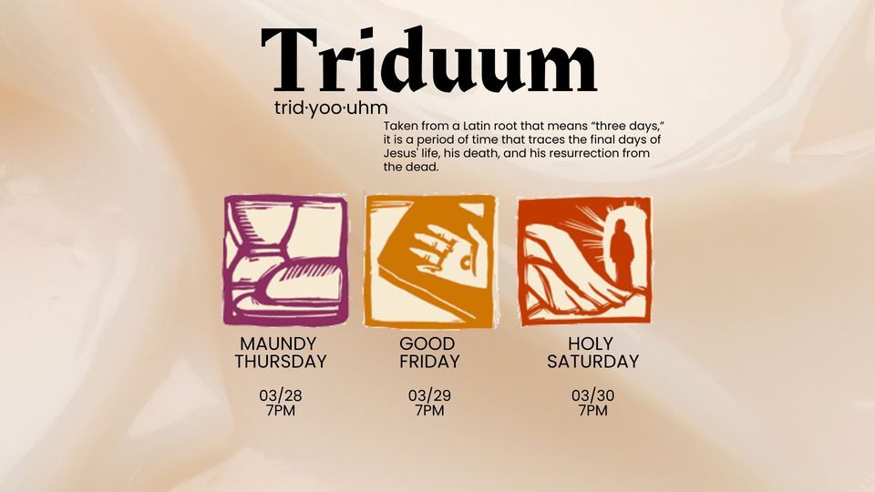 Triduum Maundy Thursday Service Westminster Presbyterian Church