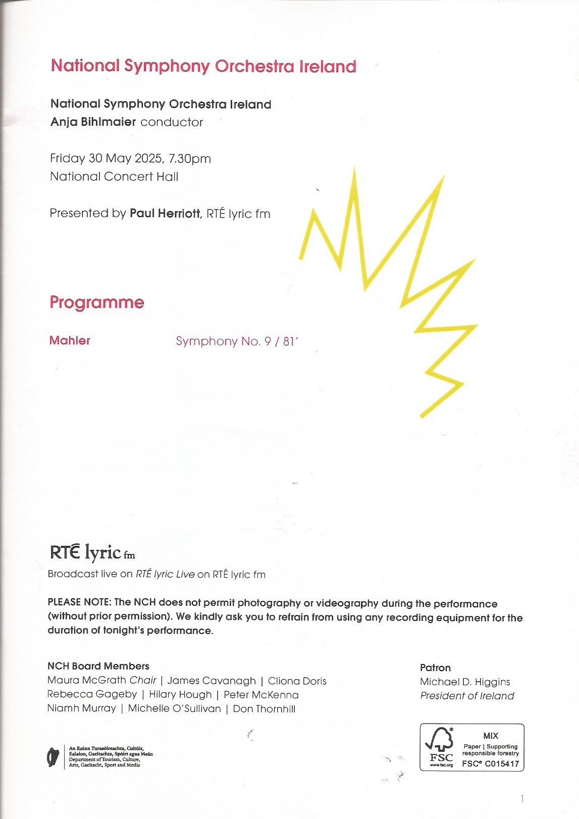 National Symphony Orchestra: Mahler's Tenth - Adagio Lyric Symphony