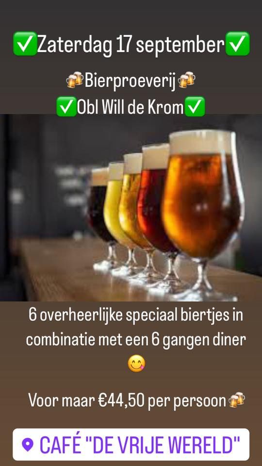 Bierproeverij obv Will de Krom
