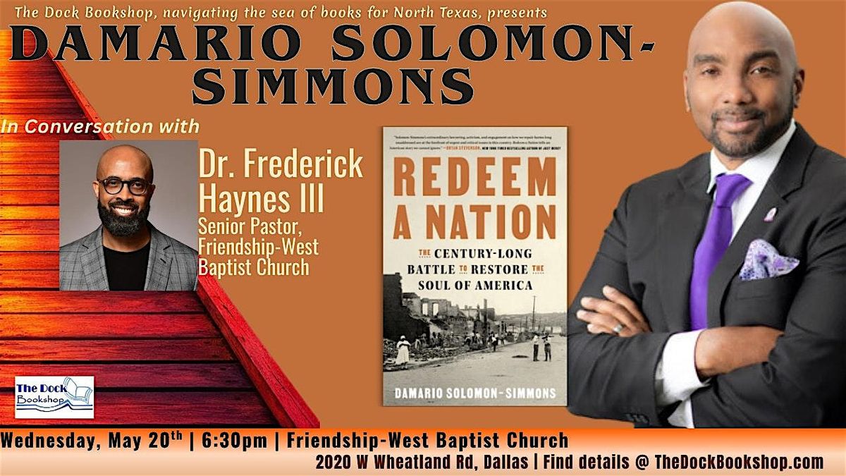 Damario Solomon-Simmons in conversation with Dr. Frederick D. Haynes III