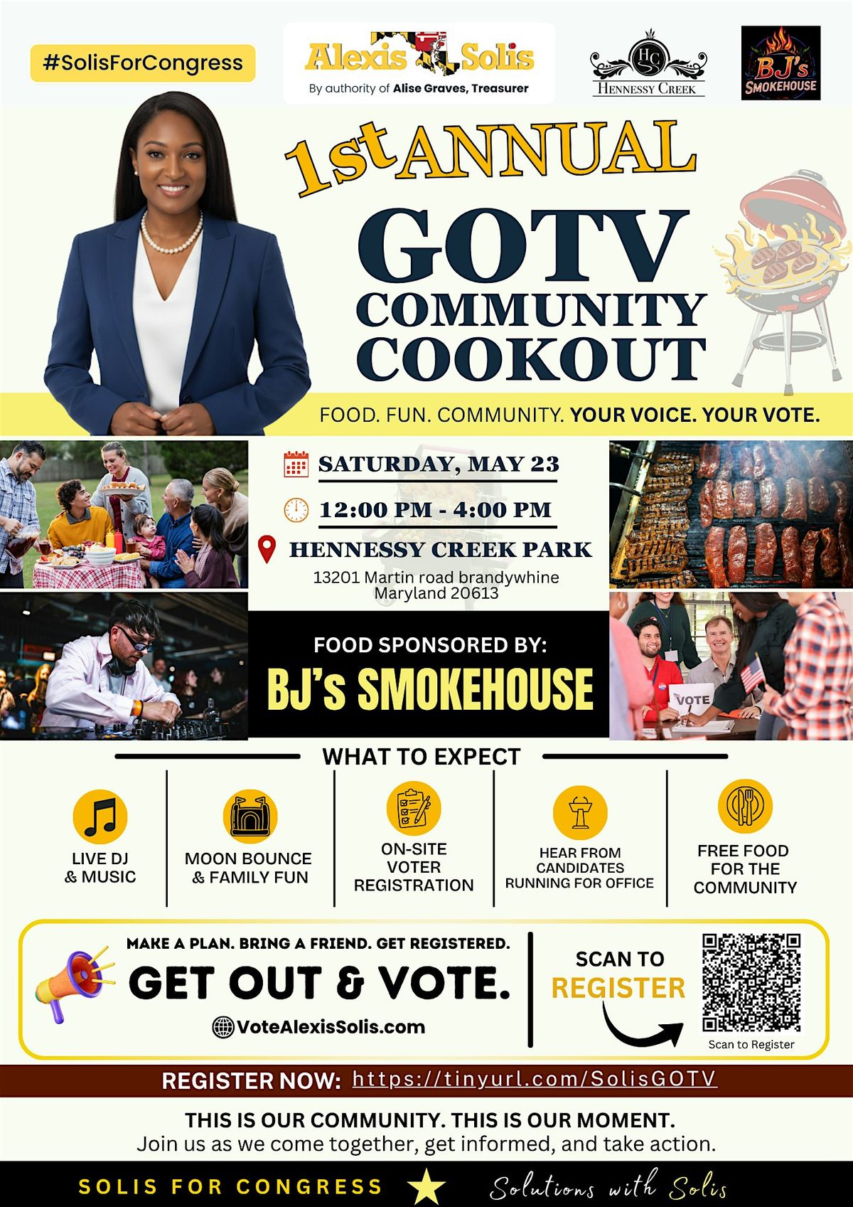 Solis for Congress Presents: 1st Annual GOTV Community Cookout