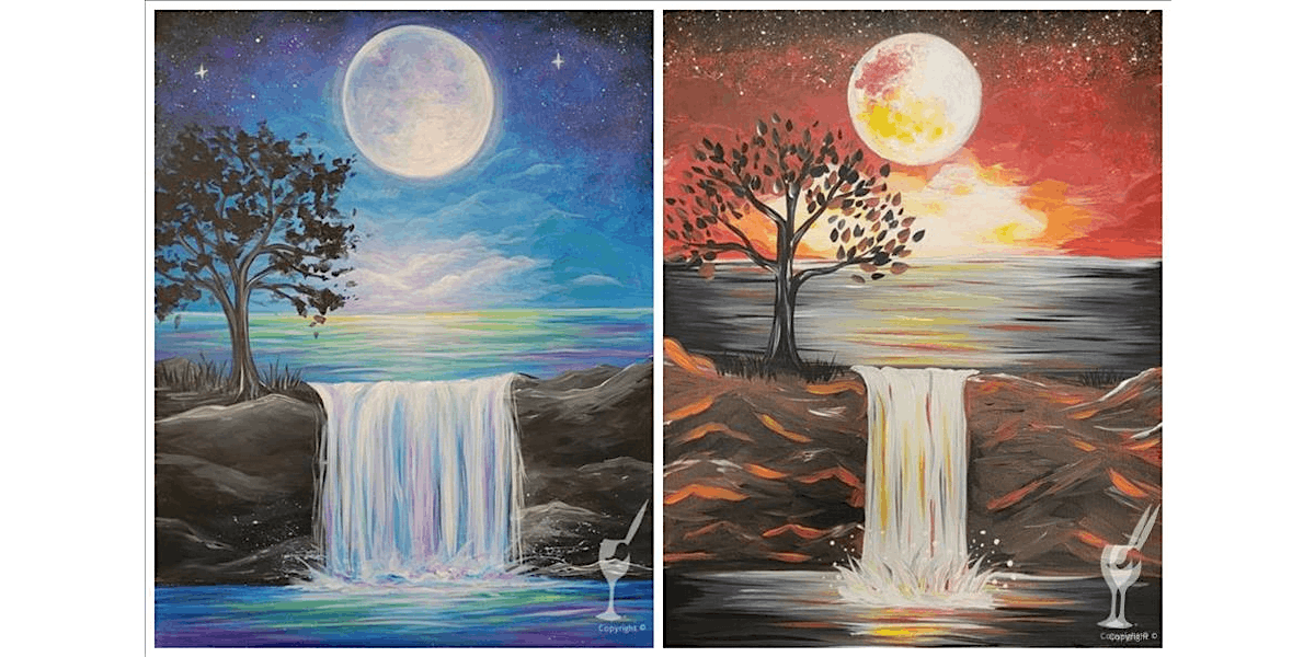 Two Moons, One Night - Paint and Sip in Houston | Classpop!\u2122