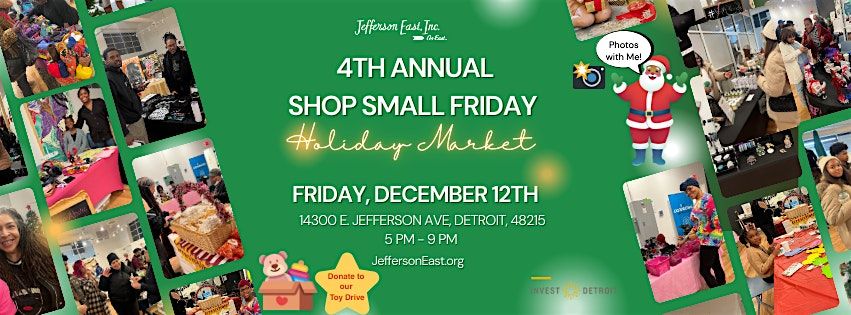Celebrate the Holidays at JEI's  Shop Small Friday Holiday Market!