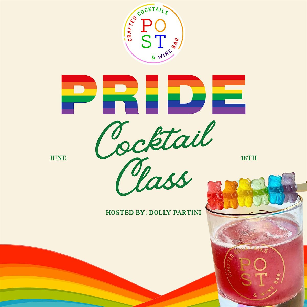 PRIDE COCKTAIL CLASS-- WITH DOLLY PARTINI