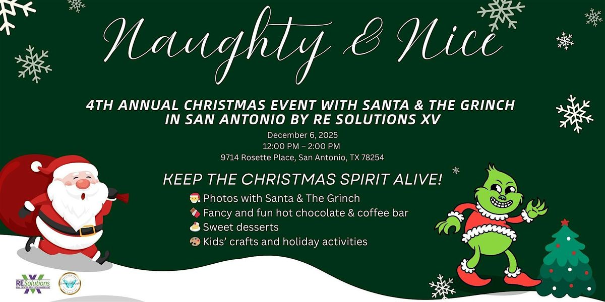 4th Annual Christmas Celebration with Santa & the Grinch!