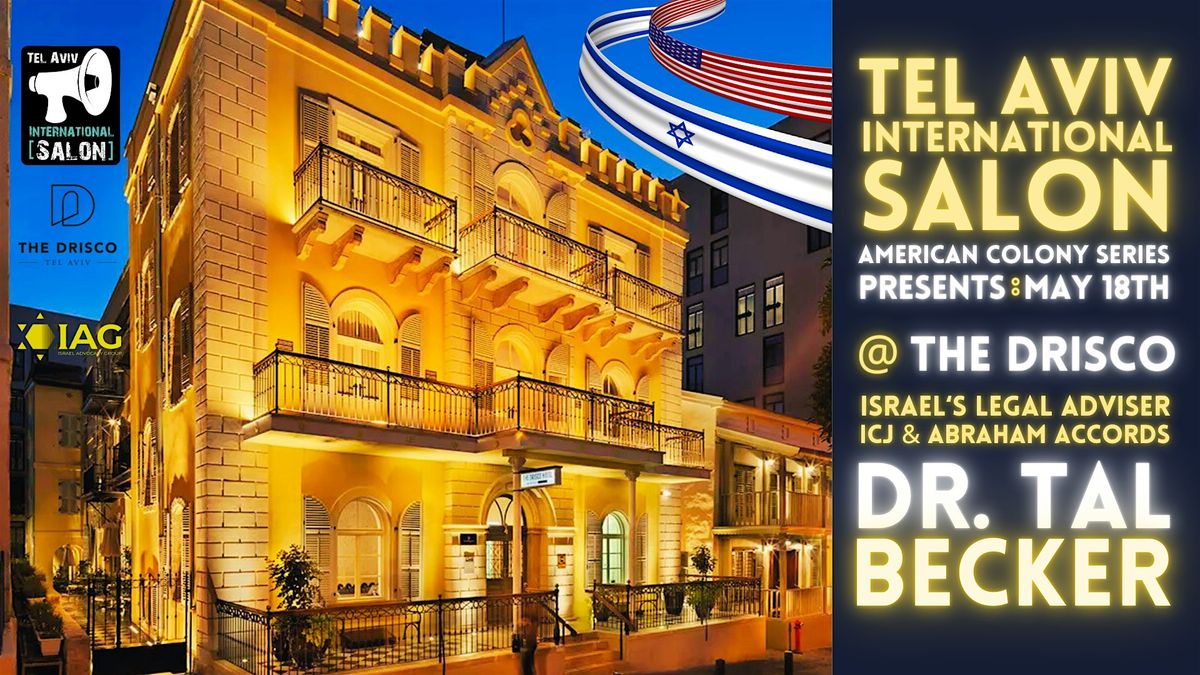 INVITATION: Tal Becker @ The Drisco, Mon May 18
