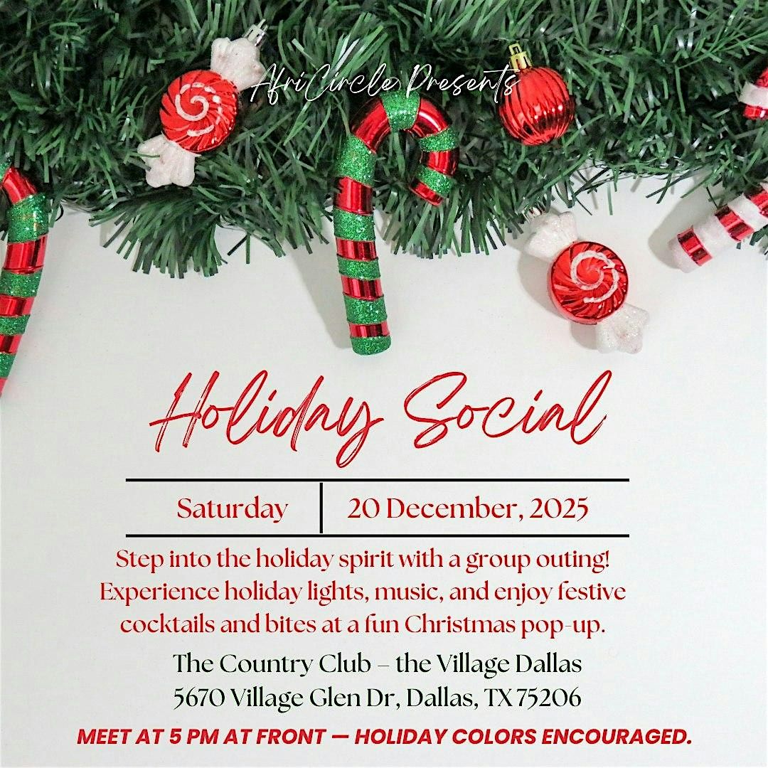 AfriCircle Holiday Social