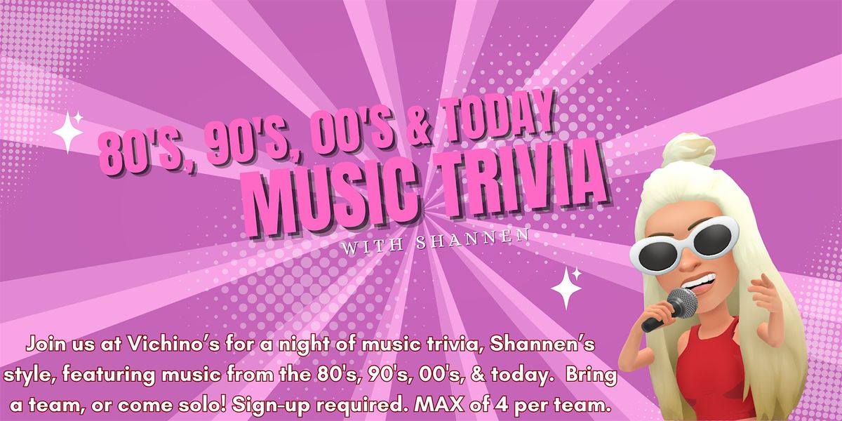 80s, 90s, 00s, & Today Music Trivia
