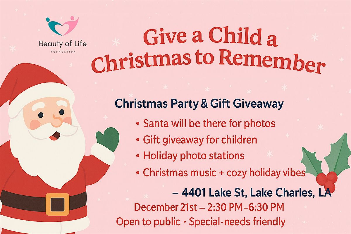 Join us for a magical Christmas Party & Gift Giveaway!