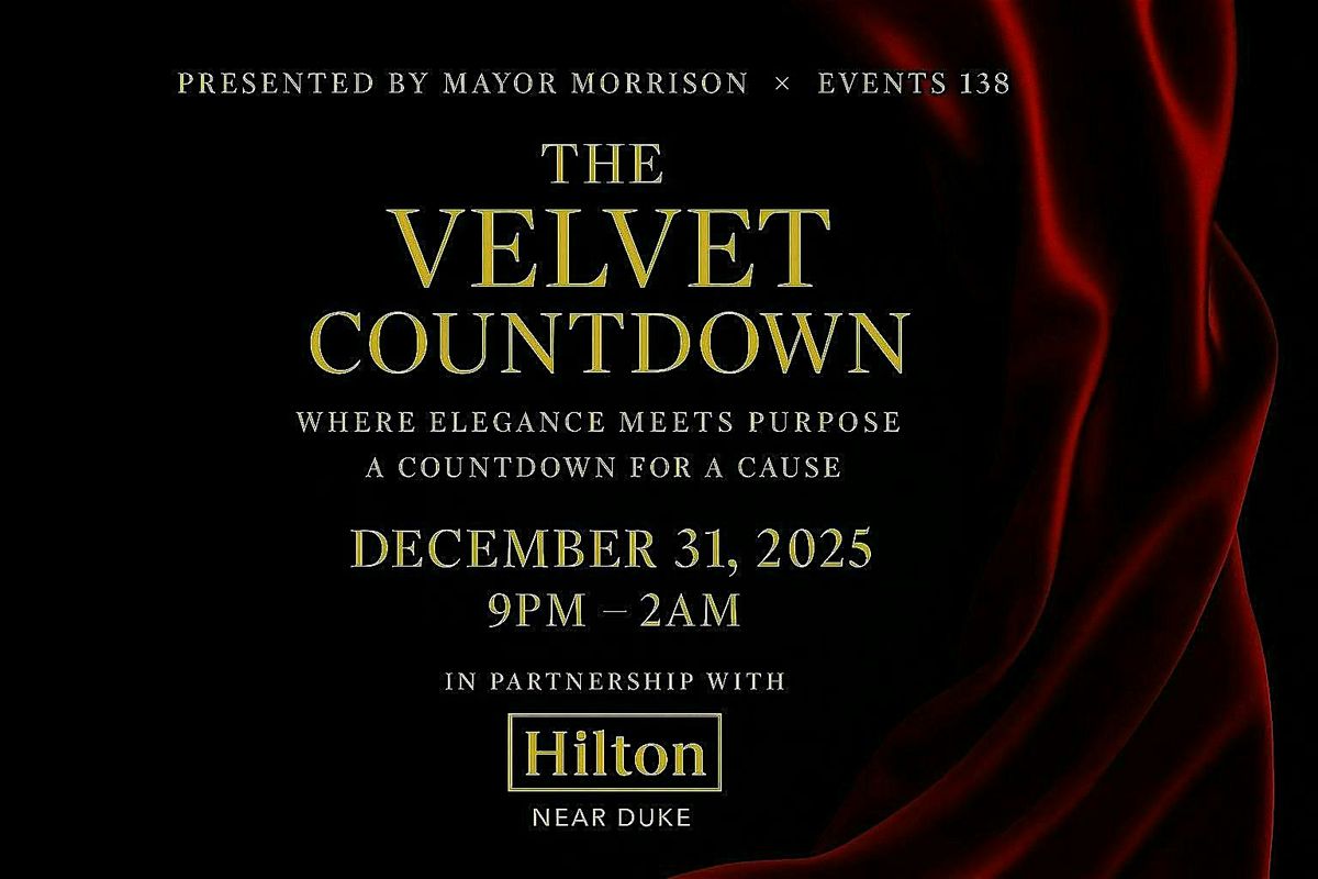 NEW YEARS EVE AT THE VELVET COUNTDOWN : COUNTDOWN FOR A CAUSE !