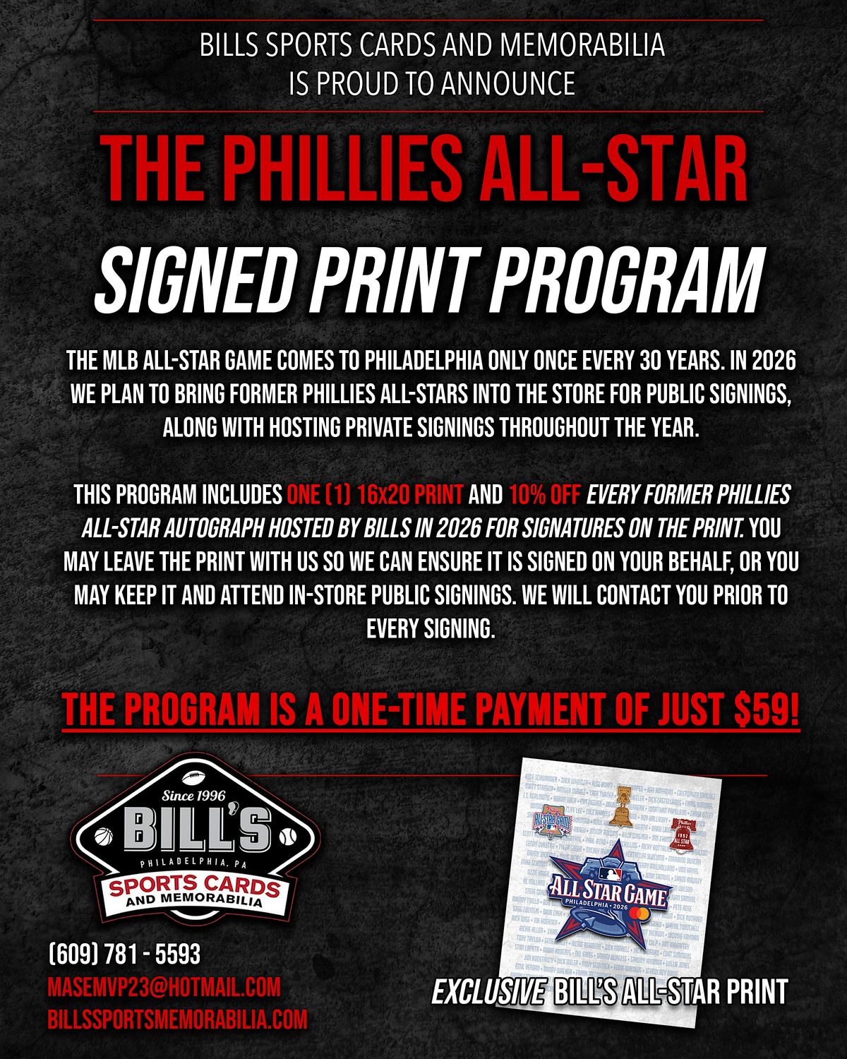 Phillies all star print program