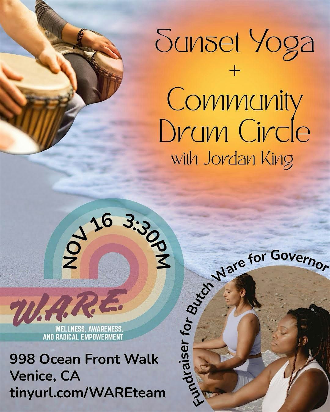 Sunset Yoga + Community Drum Circle