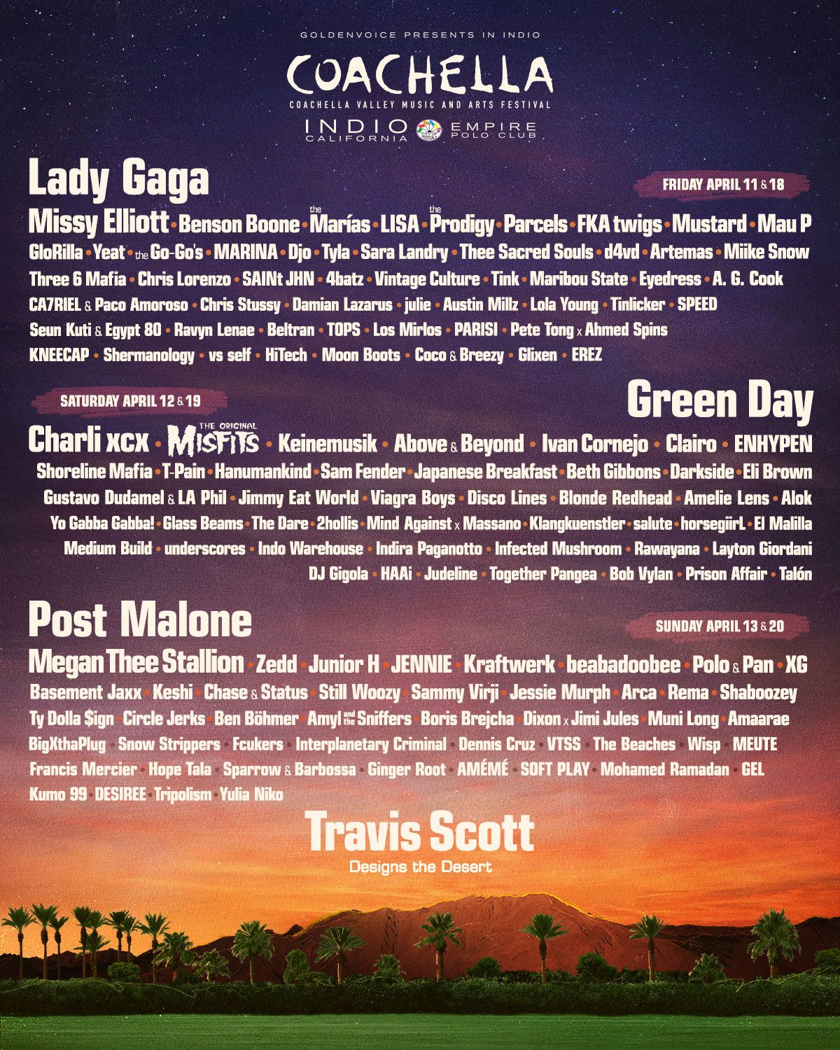 2026 Coachella Music Festival - 3 Day Pass at Empire Polo Field