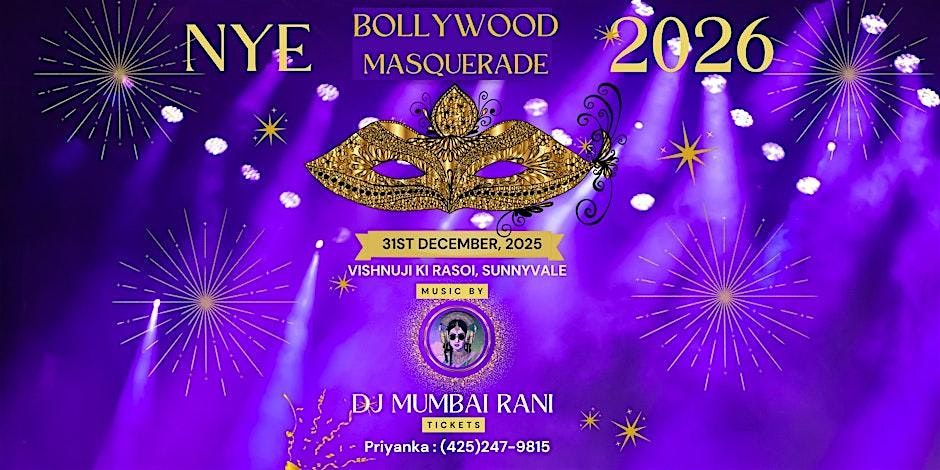 Bollywood Masquerade New Years Eve 2026 Bash