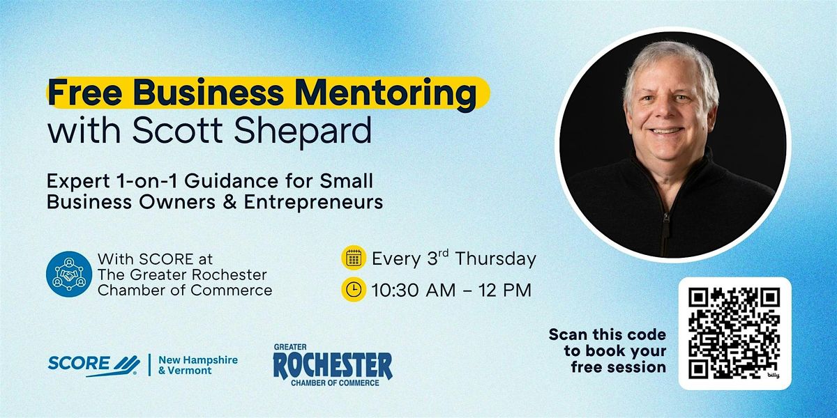 Free Business Mentoring - Score & Rochester Chamber