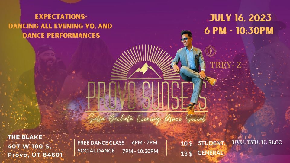 Provo Sunsets Salsa Bachata Evening Dance Social