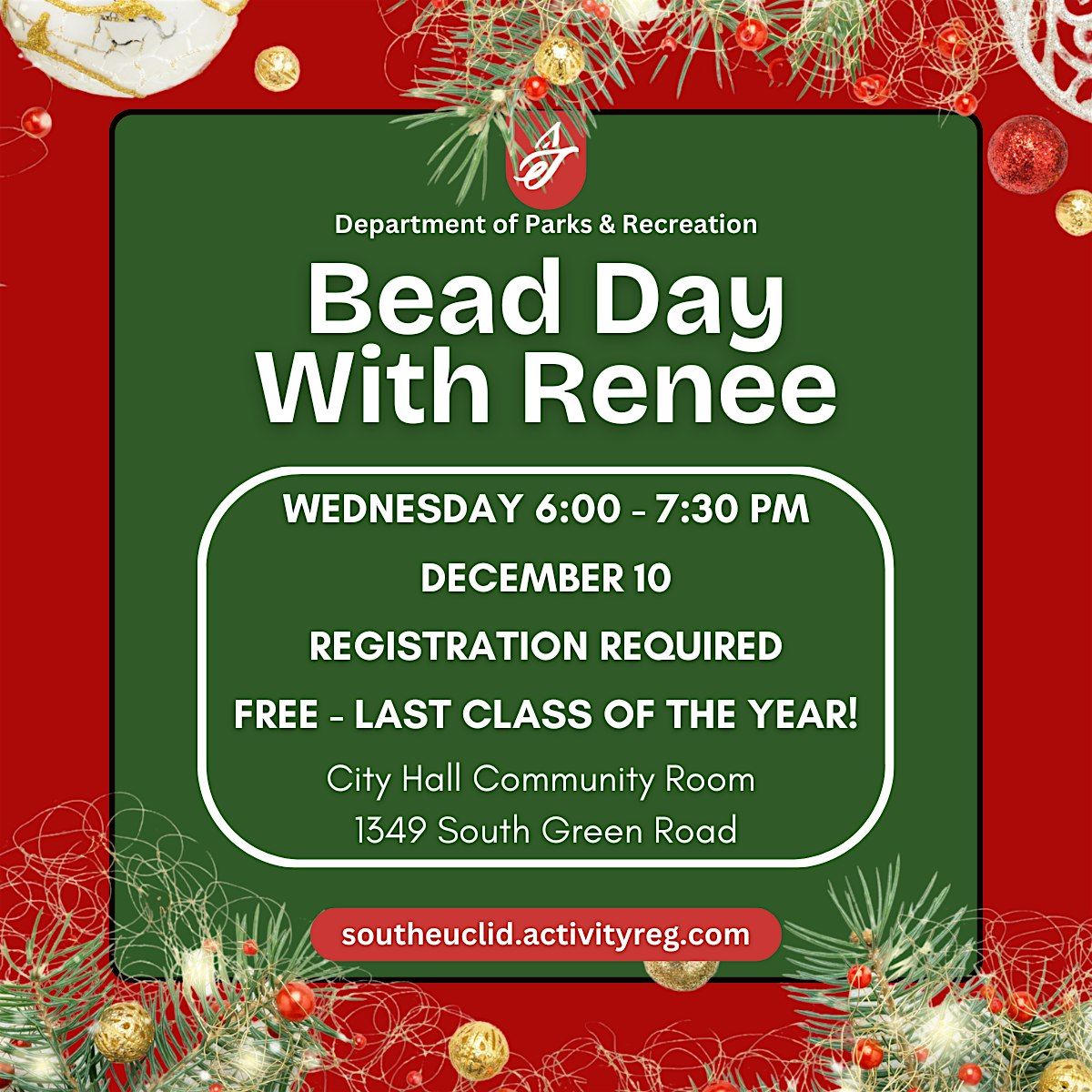 FREE Community Holiday Jewelry Making