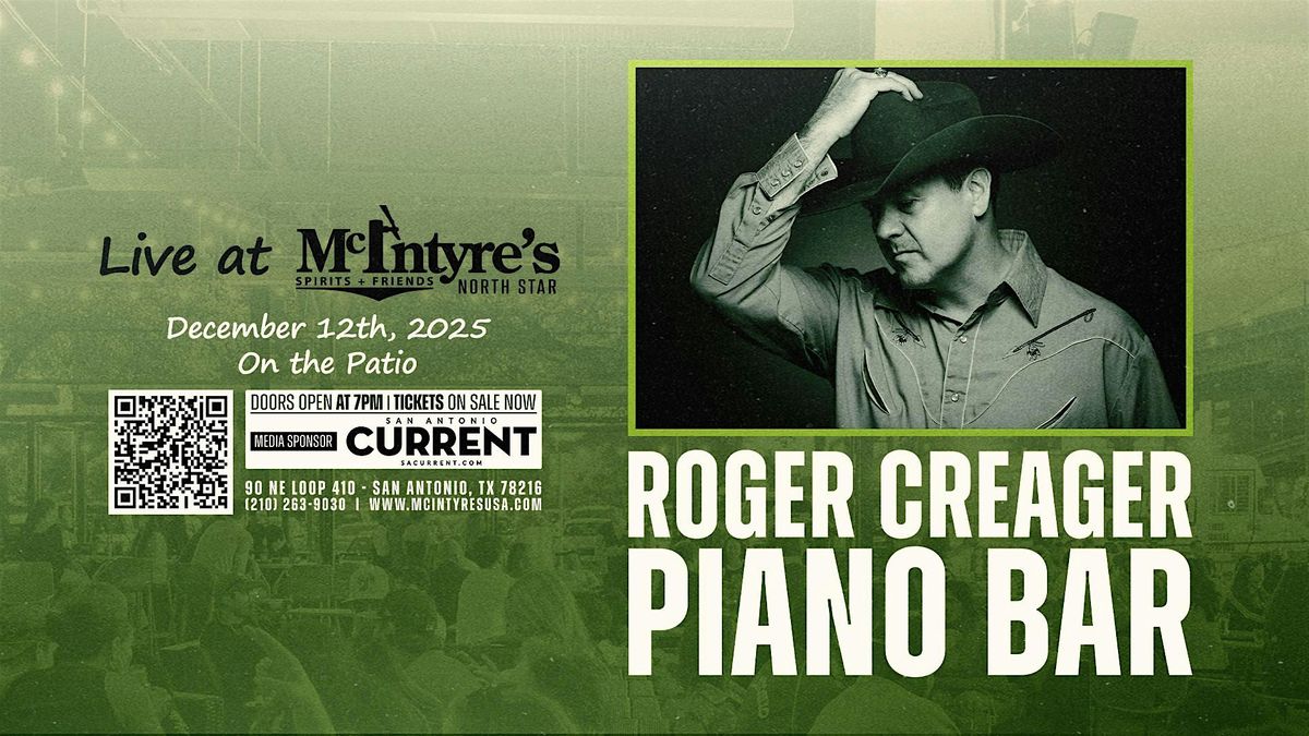 Roger Creager Piano Bar Concert!