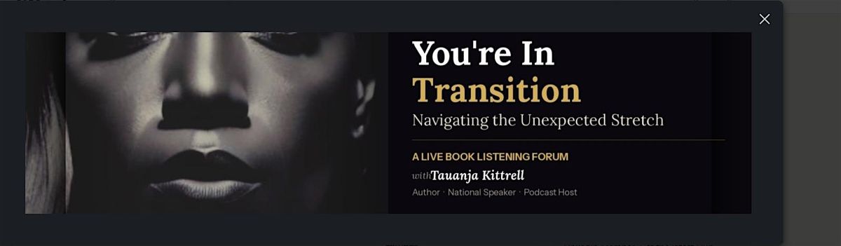 Copy of Unexpected Stretch: Book Listening Forum \u2014 Pop-Up Edition